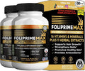 Foliprime Max Hair Nails &amp Skin Supplement with Biotin Vitamins Minerals &amp Herbal Blend 60 Capsules (2)