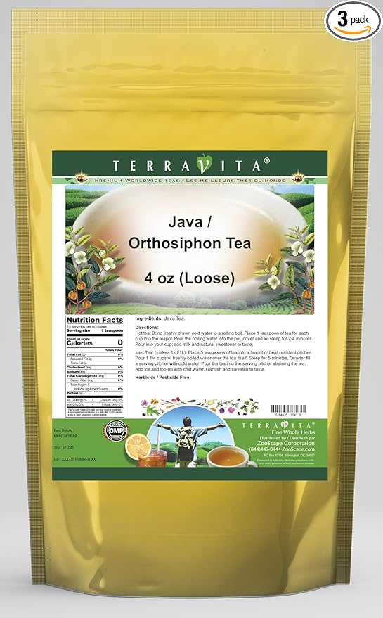 Java Tea/Orthosiphon Tea (Loose) (4 oz ZIN: 511041) - 3 Pack