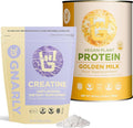 Gnarly Nutrition Golden Milk Vegan Protein Powder Creatine Powder Unflavored (16.05oz)