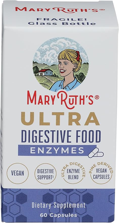 Mary Ruth's Capsules Ultra Digestive Food Enzymes 60 Count