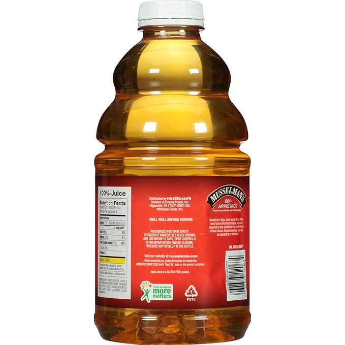 Musselman's 100% Apple Juice 48 Fluid Ounce (Pack of 8)