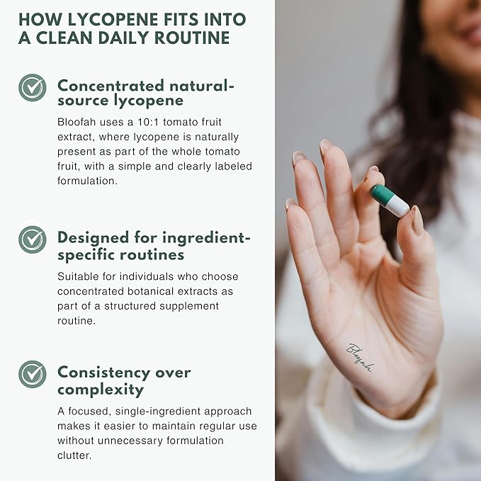 500mg Lycopene Supplement Tomato Extract 10:1 Capsules - 120 Count | 100% Pure Non-GMO &amp Gluten Free Formula | Natural Carotenoid Supplement for Health and Wellness Support