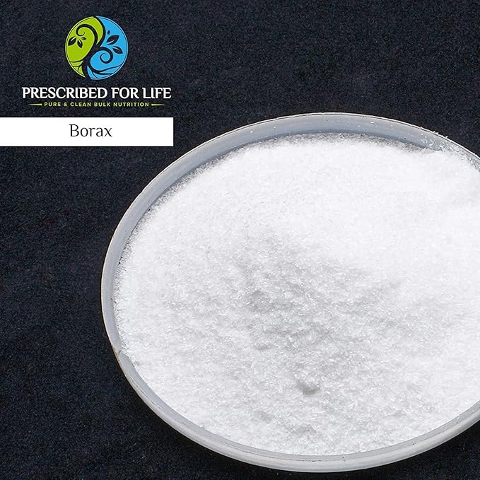 Prescribed for Life Borax Powder Pure USP NF Grade All Natural Sodium Borate Powder Household Laundry Booster Slime Activator &amp Multipurpose Cleaning Powder (5kg / 11lb)