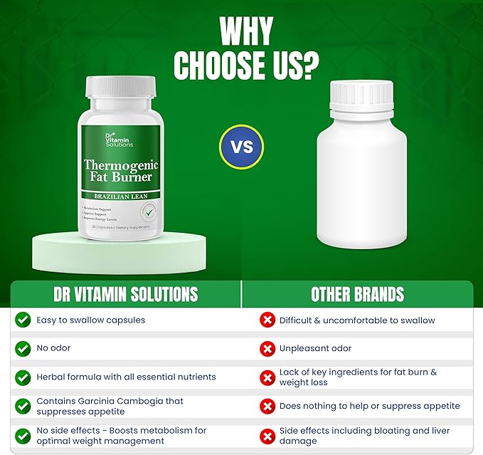 DR VITAMIN SOLUTIONS Thermogenic Fat Burner Brazilian Lean 60 Capsules Thermogenic Fat Burner Brazilian Lean 30 Capsules