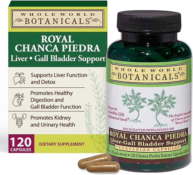 Whole World Botanicals Royal Chanca Piedra – Liver &amp Gallbladder Support – Herbal Supplement – 120 Capsules – Traditional Amazon Herb