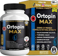 Ortopin MAX Joint Support Supplement Glucosamine Chondroitin Turmeric Boswellia MSM 60 Capsules 20 Day Supply (1)