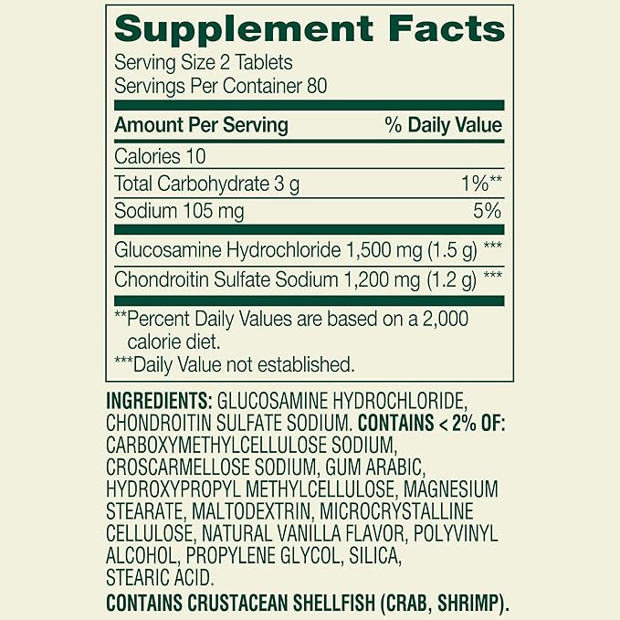 SUREFECT Spring Valley Triple Strength Glucosamine &amp Chondroitin Tablets - Joint Support 160 Count Organizer.