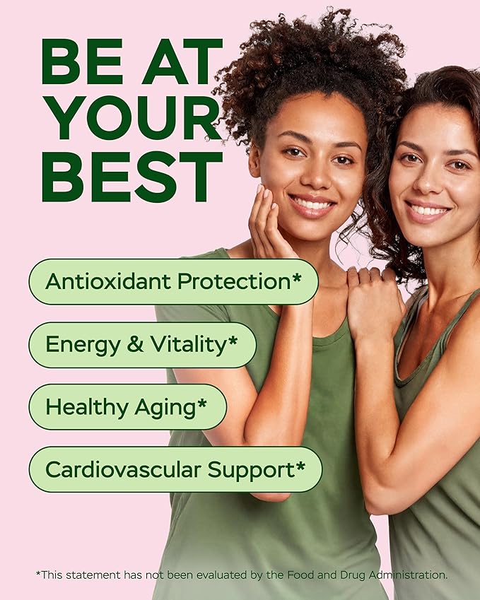 Resveratrol Supplement 1800mg with CoQ10 &amp Quercetin Support – Vitamin E &amp C (Calcium Ascorbate) – Antioxidant for Enhanced Energy Heart Health &amp Healthy-Aging Support Trans Resveratrol 1