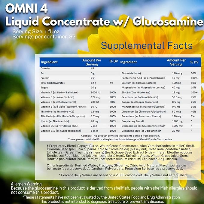 Omni IV with Glucosamine and Co-Q10 32 oz