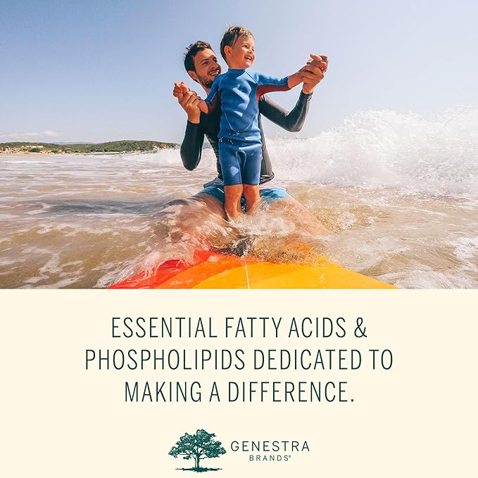 Genestra Brands Super EFA Liquid | Supports Cardiovascular Health and the Development of Brain Eyes and Nerves in Children* | 16.9 Fl Oz | Natural Orange Flavor