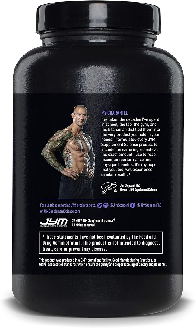 ZMA JYM Zinc &amp Magnesium Supplement - Zinc Magnesium and Vitamin B6 YM Supplement Science 90 Vegetarian Capsules (Pack of 2)