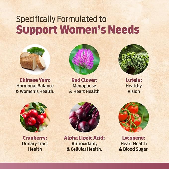ForestLeaf Daily Vitamin Multivitamin for Women Multi-Vitamin for Women - Womens Multivitamins &amp Multiminerals Supplement | All Essential Vitamins Needed for Health &amp Energy | 60 Veg Caps