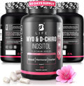 Myo-Inositol &amp D-Chiro Inositol 40:1 for Women | I Inositol Supplement for Women | Hormone Balance Fertility &amp Cycle | Vitamin B8 Insulin &amp Flo Ovarian Support | 240 Caps