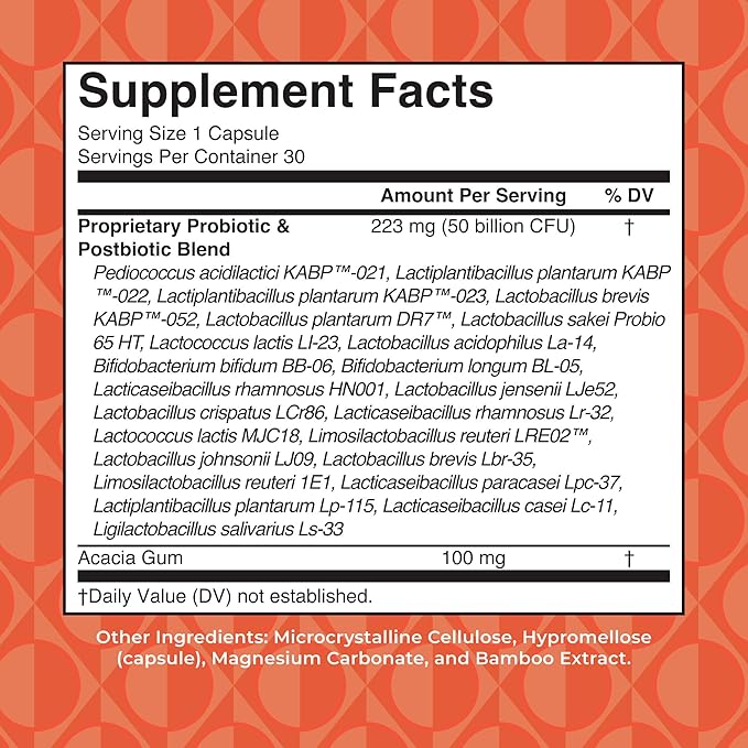 MARYRUTH'S 3-in-1 Daily Health Probiotics for Women | Hormone Support &amp Gut Health Supplement for Women | Women’s Probiotic | 50 Billion CFU | Vegan | 30 ct
