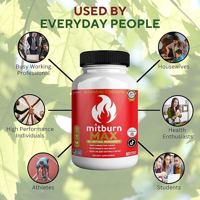Mitburn MAX All Natural Ingredients 60 Capsules 30-Day Supply Dietary Supplement (3)