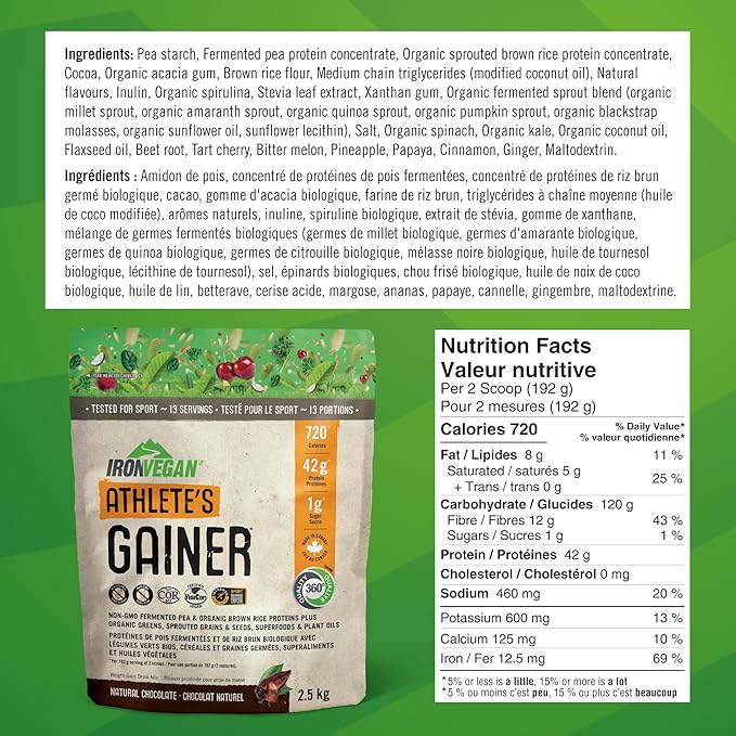 Gainer Chocolate Protein Powder 2500 GR