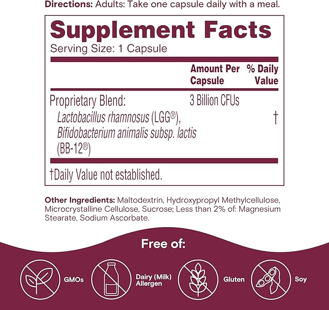 Phillips' Colon Health Daily Probiotic Capsules 4-in-1 Symptom Defense to help defend against Occasional Gas Bloating Constipation and Diarrhea Daily Supplement 60 Count