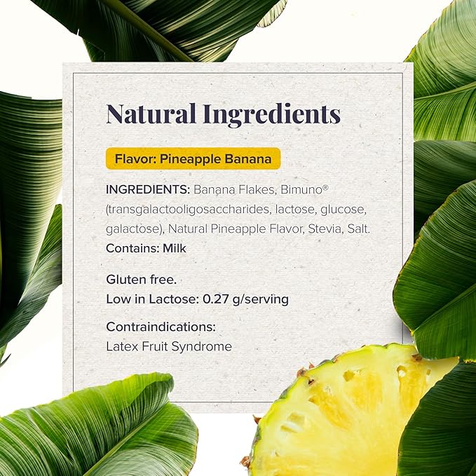 Medtrition Banatrol Natural Anti-Diarrheal with Prebiotics Relief for IBS and Recurring Diarrhea Clinically Supported Food Non-Constipating 28 Servings (Pineapple)