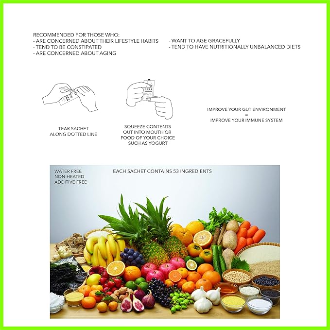 Manda Wellness Superfood | Prebiotic Fermented Health Product Made in Japan | Support Your Gut Health Support Your Immune System | Manda Koso (31sachets)