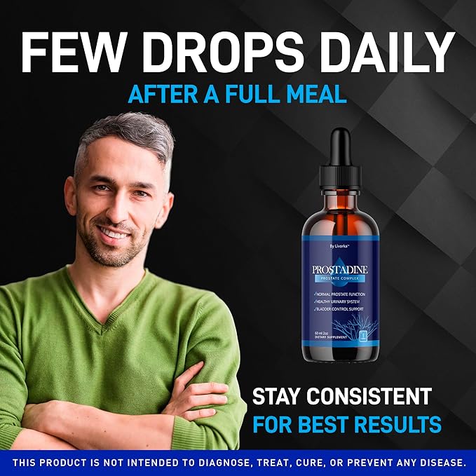 (3 Pack) Prostadine Drops - Official Drop Formula Prostadine for Men Prostadine Reviews Prostadine Supplement Prostadine Natural Liquid Support Prostadine Drop Formula 3 Bottles for 3 Months