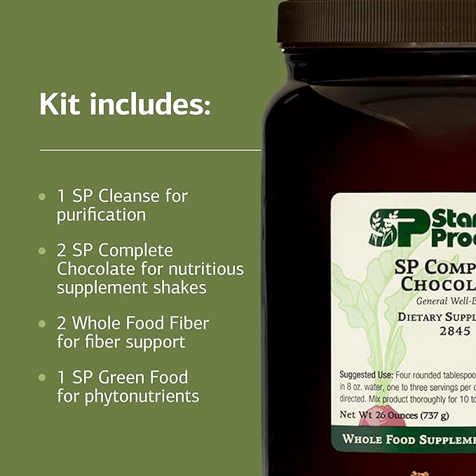Standard Process Purification Kit with SP Complete &amp Whole-Food Fiber - Detox &amp Liver Support - Whole Food-Based Fiber Kit for Maintaining a Healthy Body - 21-Day Program - Chocolate