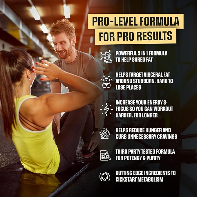 Rapid Shred Pro Series 5X | Supports GLP-1 Pathway Function | Weight Loss Pills for Women &amp Fat Burner for Men + Appetite Suppressant Supplement | 3rd Party Tested Formula - 60 Capsules