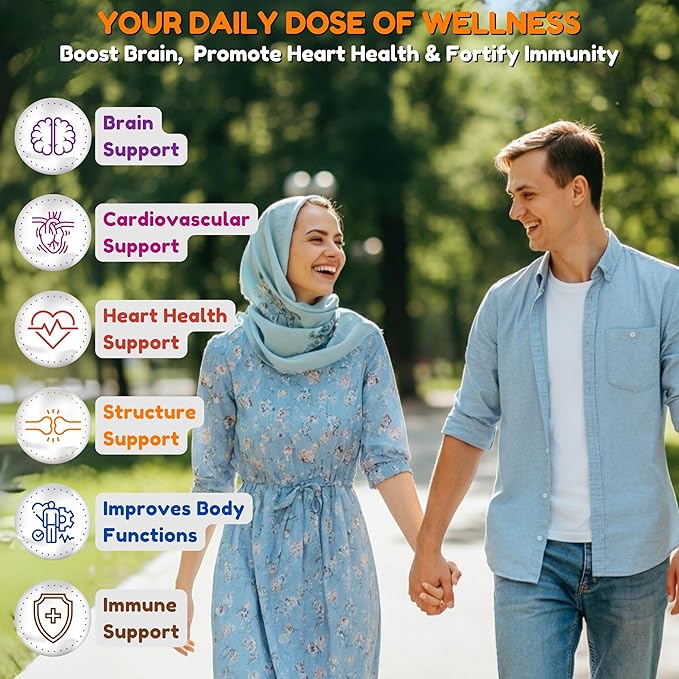 SHIFAA NUTRITION Vegan Omega 3 Gummies for Adults | No Fish Oil Burps | 60 Gummies | Plant Based w/Chia Oil Algae | Omega 3 6 9 w/DHA Vitamin C | for Brain Cardiovascular &amp Immune Support Halal