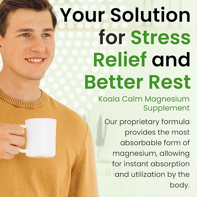 Calm Magnesium Powder - 400mg Pure Magnesium Citrate Drink Mix for Relaxation Sleep Support &amp Muscle Relief Unflavored