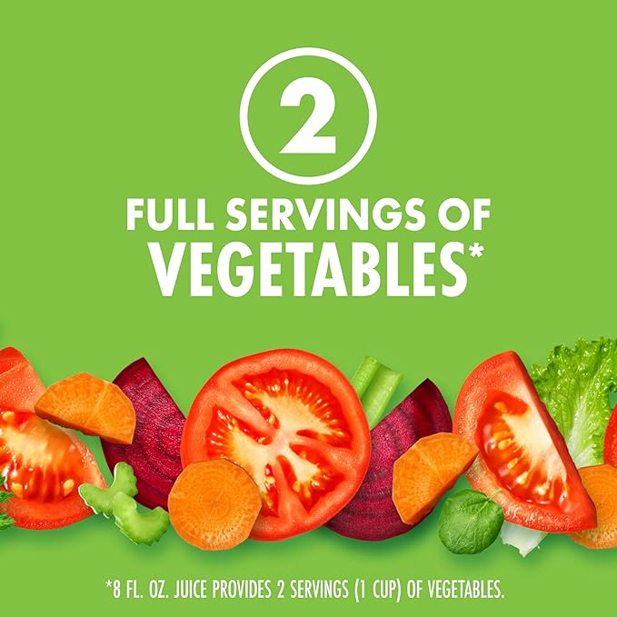 V8 Low Sodium Spicy Hot 100% Vegetable Juice 46 fl oz Bottle (Pack of 6)