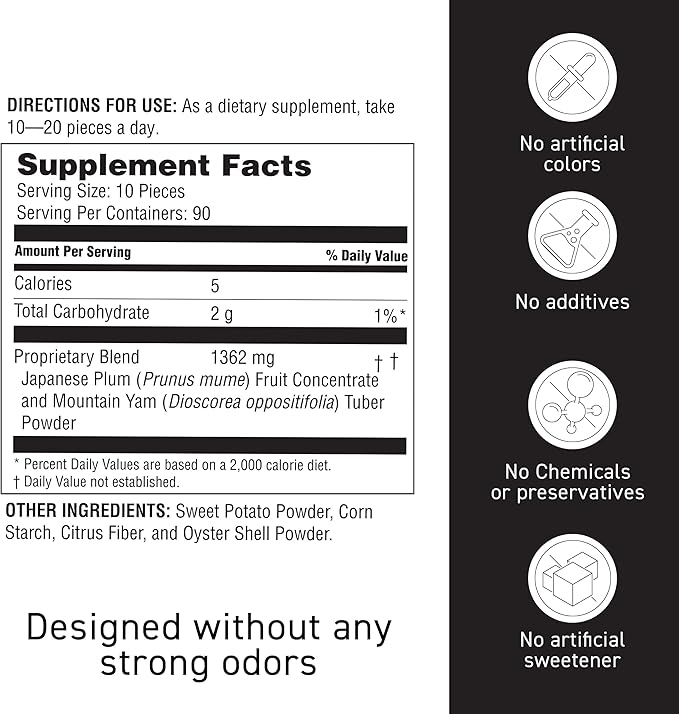 Umeken Plum Ball EX Concentrated Extract with Antioxidants Citric Acid and Mumefural Daily Supplement Japanese Green Plum Extract 6 Month Supply 6.4oz 180g Bottle Pack of 2