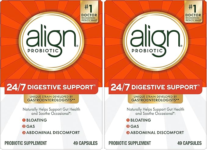 Align Probiotic Supplement Capsule 49 Count (Packaging May Vary) (Pack of 2)