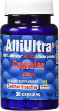 AlliUltra Capsules 360mg – 30 Count | High Strength Stabilized Allicin Garlic Supplement for Natural Immune Support Plant-Based Non-GMO Vegan Made in UK