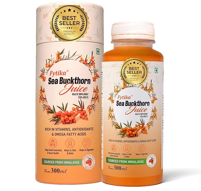 10.1 Fl Oz / 300Ml - Sea Buckthorn Juic.e - Omega 3 6 7 9 - Sea Buckthorn Pu.lp Pack 1