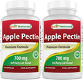 Best Naturals Apple Pectin 700 mg - Dietary Fiber - Intestinal Support - 120 Capsules (120 Count (Pack of 2))