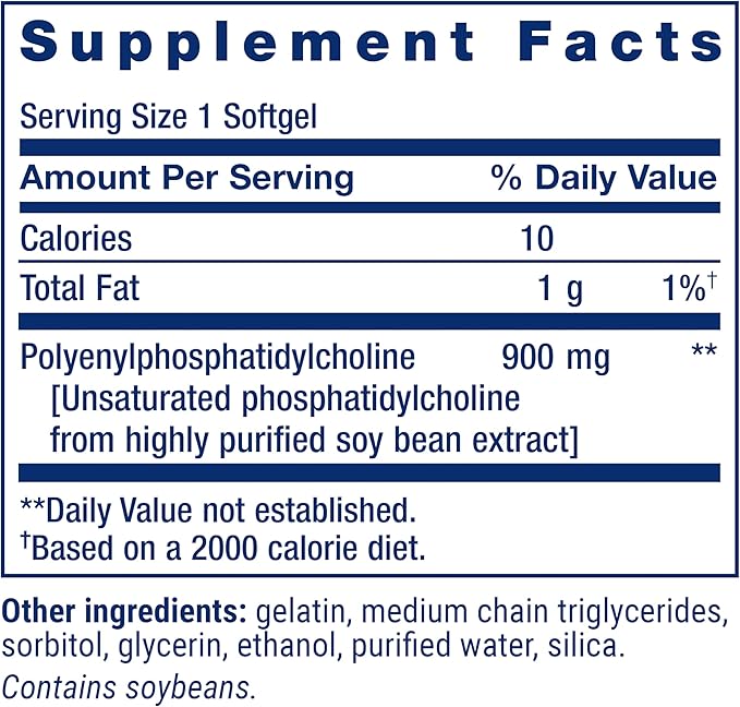Life Extension HepatoPro polyunsaturated phosphatidylcholine 900 mg Supports a Healthy Liver and detoxification Protects Against oxidative Stress Gluten-Free Non-GMO 60 softgels