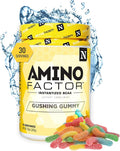 Nutrithority - BCAA Powder Post Workout Recovery Powder with BCAAs Amino Acids L-Isoleucine L-Leucine and L-Valine Improve Muscle Recovery and Hydration Sugar Free (Gushing Gummy) (30 Servings)