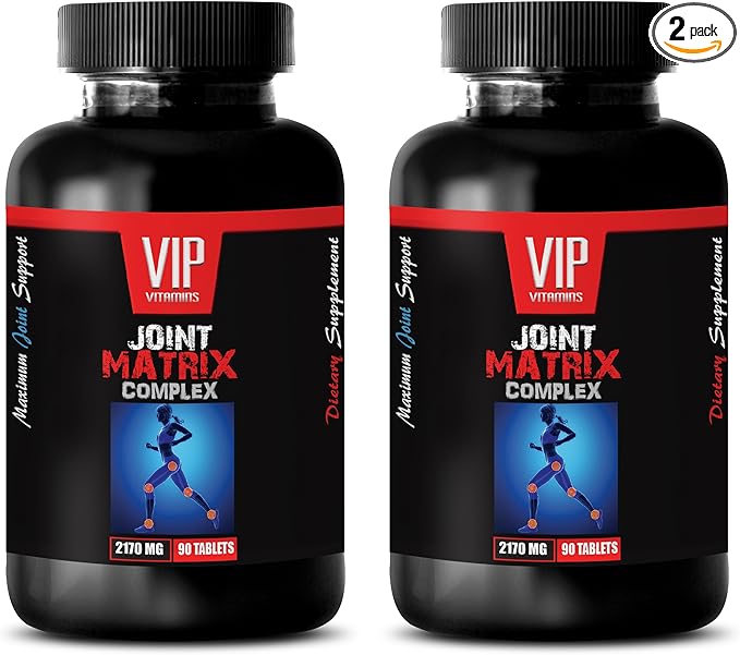 Joint Supplements for Men - Joint Matrix Complex 2170 MG - glucosamine Extra Strength Multi b Vitamin Complex msm glucosamine chondroitin Vitamin for Bones and Joints for Women 2 Bot 180 Tablets