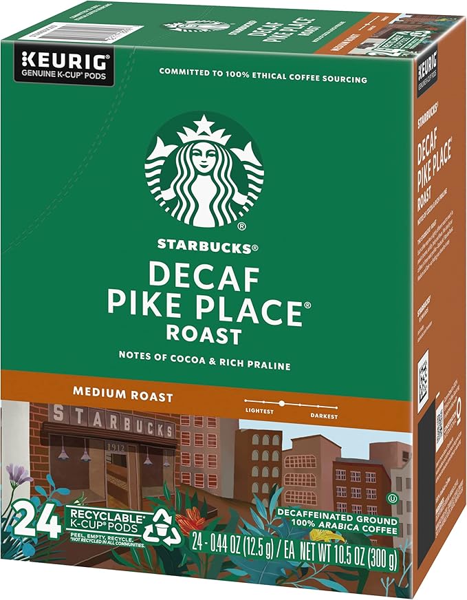 Starbucks Pike Place Decaf Coffee Keurig (100684)