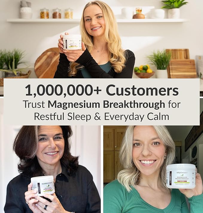 BIOptimizers Magnesium Breakthrough Drink - 8 Forms of Magnesium Electrolytes Sleep Health Stress Muscle Recovery Heart Support | Glycinate Citrate Malate - Fruit Punch