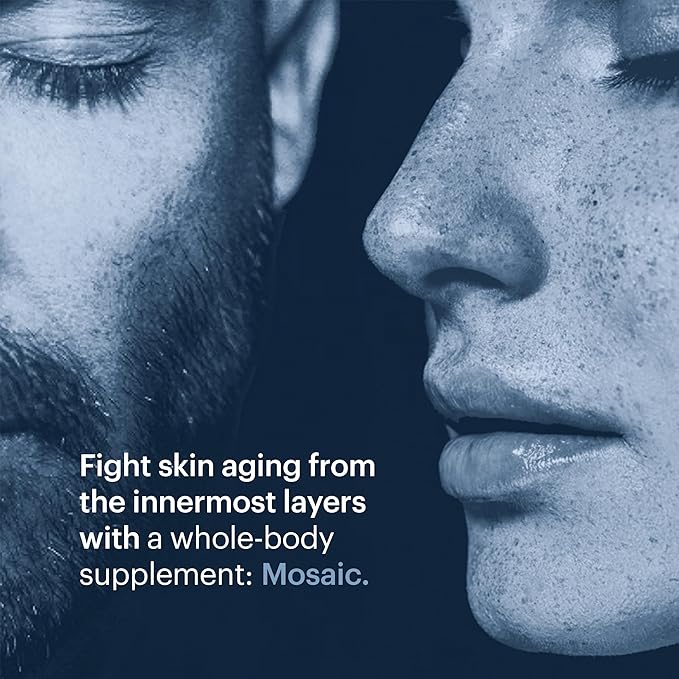 ELYSIUM Mosaic – Hyaluronic Acid &amp Collagen Supplement – Clinically Proven to Hydrate Skin &amp Reduce Fine Lines – Fights Visible Signs of Aging – 30-Day Vegan Softgel Supply