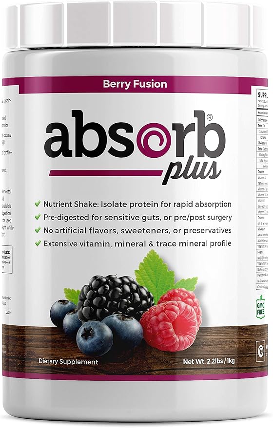 Isolate Protein - Diet Supplement for Improved Gut Health Extra Nutritional Support Non-GMO Gluten-Free Lactose-Free Casein-Free (2.2 Lbs Berry Fusion)