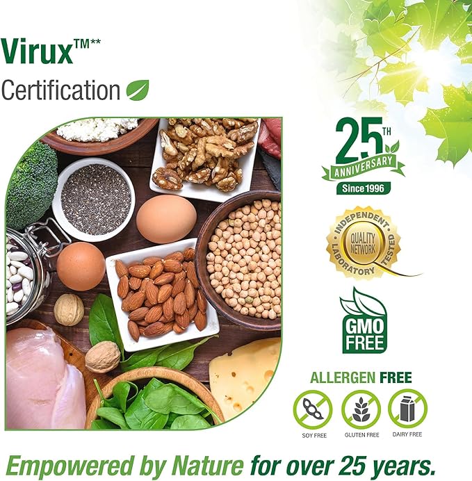 Bell Virux™ L Lysine and Red Marine - Natural Herbal Blend Unique Supplement to Boost the Immune System- Lysine 1000mg Capsules