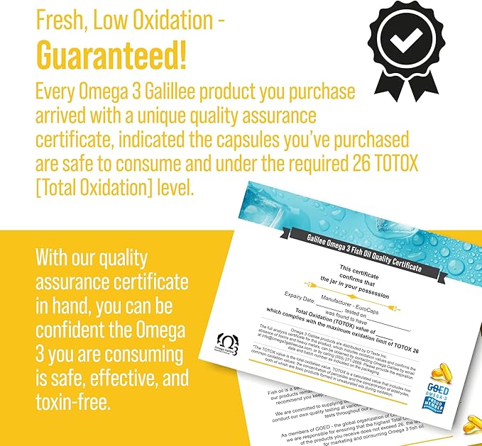 No more Omega 3 fish oil Oxidation Problem We solved it with Cold-Packed for Freshness &amp Potency. Triple Strength Chilled Heavy Metal Free Omega 3 Supplement for Heart &amp Brain Support 200