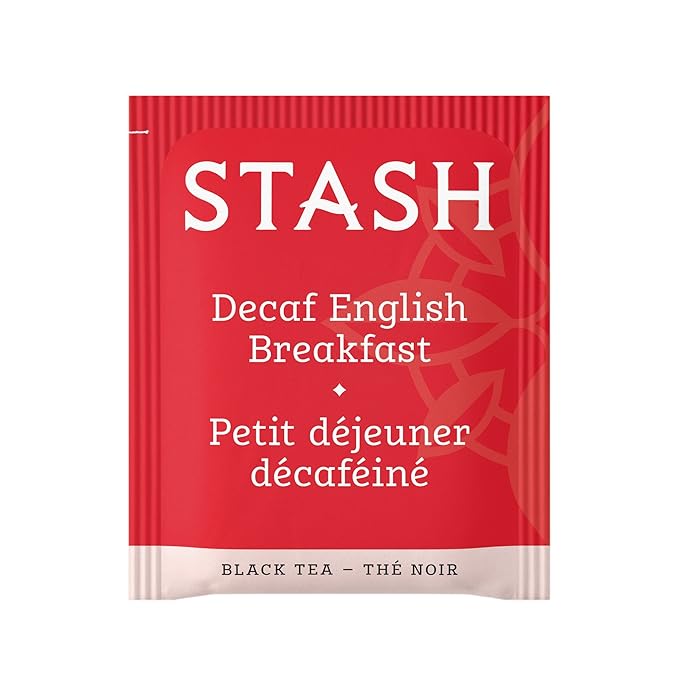 Stash Tea Decaf English Breakfast Black Tea - Decaf Non-GMO Project Verified Premium Tea with No Artificial Ingredients 18 Count (Pack of 6) - 108 Bags Total