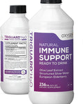 Triguard Plus Colloidal Silver Water Sambucus Elderberry Extract &amp Olive Leaf Extract 3-in-1 Liquid Immune Support Ready to Drink | Powerful Immune System Booster | Great Taste - 8oz Made in US