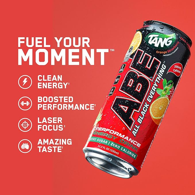 All Black Everything Sugar Free Energy Drink | Blue Lagoon | 0 Calories | 12 Pack | 200mg Natural Caffeine | Pre-Workout Sport Drink for Men and Women