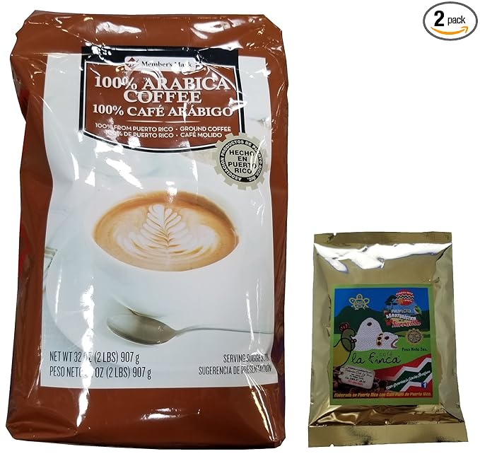 Members Mark Ground Coffee 100% Arabica From Puerto Rico And a Free Sample of Cafe La Finca 2 ounce pack
