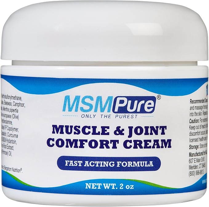 KALA HEALTH MSMPure MSM Tablets 120 Count and Muscle &amp Joint Cream 2oz Bundle