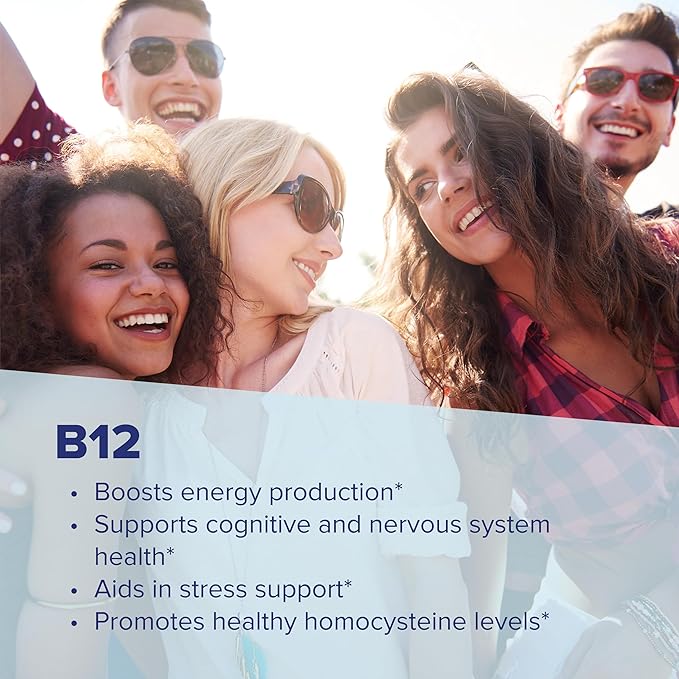 Superior Source No Shot Vitamin B-12 Methylcobalamin 1000 mcg B-6 &amp Methylfolate 1000 mcg - Supports Energy Brain and Heart Health - Bariatric Friendly - 60 Sublingual Dissolving Tablets