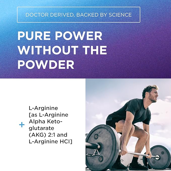 Dr. Emil - L Arginine (3150mg) Highest Capsule Dose - Nitric Oxide Supplement for Vascularity Endurance and Heart Health (AAKG and HCL) - 90 Tablets